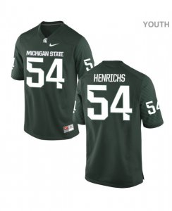 Youth Michigan State Spartans NCAA #74 Jack Henrichs Green Authentic Nike Stitched College Football Jersey AV32X62KH